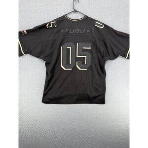 Vintage FUBU 05 Football Jersey Sport Series Collection Mens XXL Black Y2K